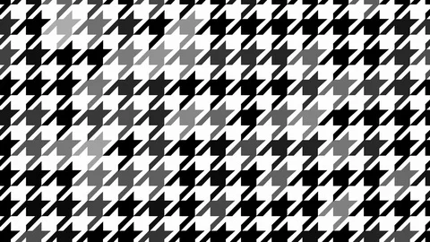 Abstract Large Houndstooth Texture Background Loop Stock Footage 108760905