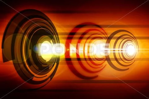 Abstract laser Stock Illustrationen