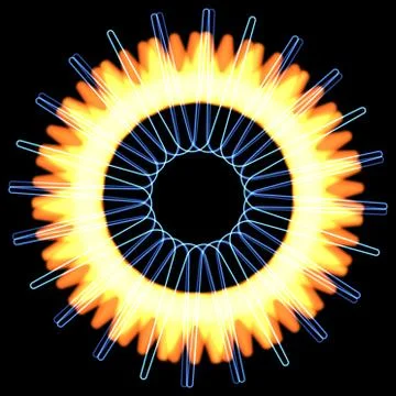 Abstract laser waves Stock Illustration