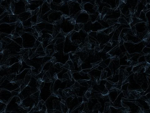 Abstract lattice network. Black background. Digital illustration. Stock Illustration