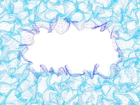 Abstract lattice network. White background.Abstract frame. Stock Illustration