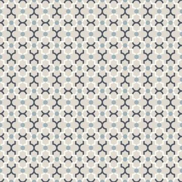 Abstract lattice pattern with dots and quatrefoil shapes. Stock Illustration