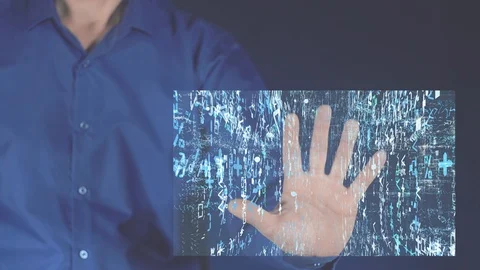 Abstract the launch of the computer game. Stock Footage 120257550