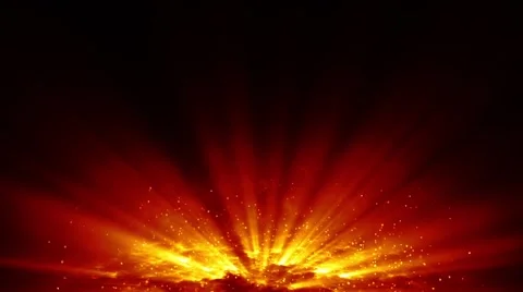 Abstract Lava Background with Light Rays and Glowing Particles Stock Footage 46523310