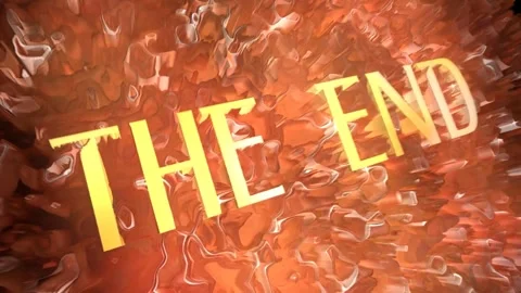 Abstract lava flames with glowing the end title 動画素材 260151005
