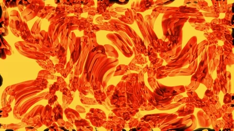 Abstract Lava Flow Texture with Black Gap Seamlessly Moving Across Screen Stock Footage 340947689