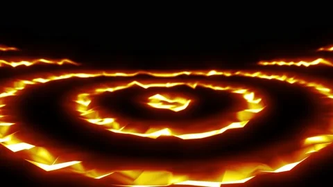 Abstract Lava Fusion Circles Patterns Seamless Looping Stock Footage 148286814