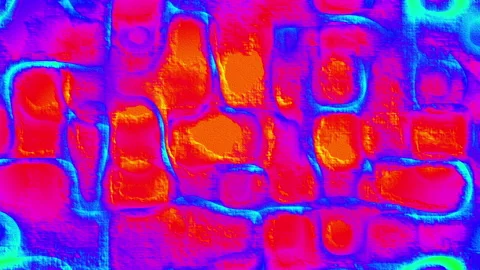 Abstract lava heat rough texture motion background, Seamless 4K loop animation Stock Footage 133613110
