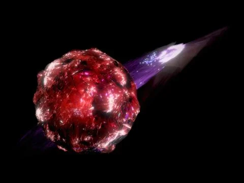 Abstract lava planet ball explosion galactic space select path ps イラスト素材