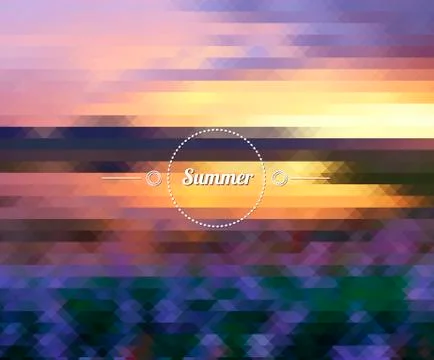 Abstract lavender sunset Stock Illustration