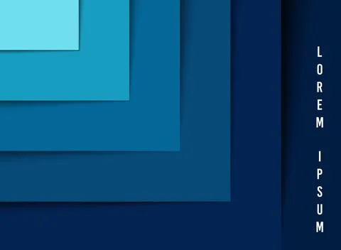 Abstract layer of blue line pattern step artwork template. Stock Illustration