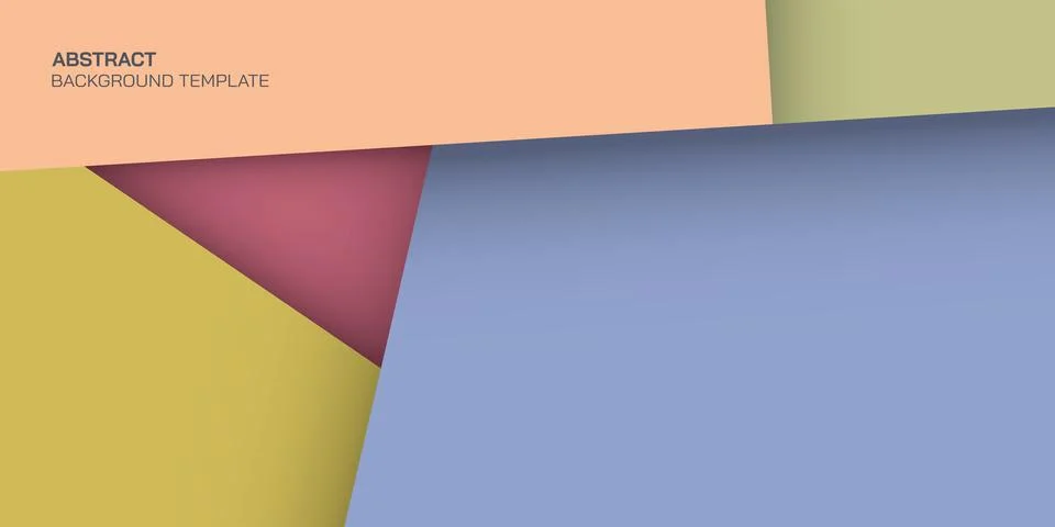 Abstract layer of pastel geometric shape retro style vector illustration ba.. Stock Illustration