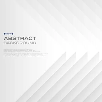 Abstract of layer pattern square white paper background. Stock Illustration