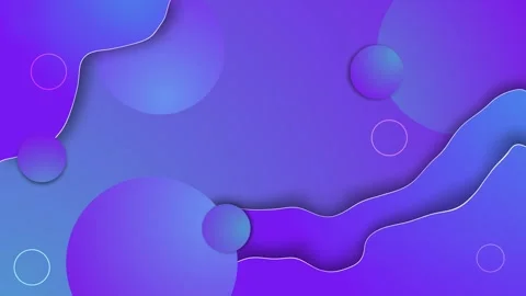 Abstract layered background with flowing wave shapes and glowing circles, m.. Stock Footage 336746529