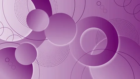 Abstract layered circles and rings with dotted halftone accents background .. Stock Footage 333907594