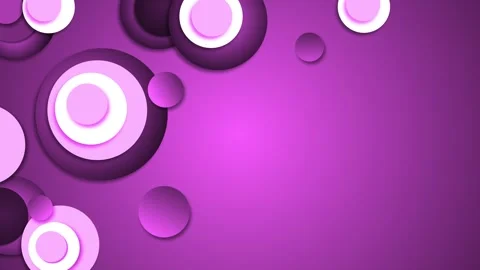 Abstract layered circles composition with paper-cut style, gradients and ne.. 스톡 동영상 333918207