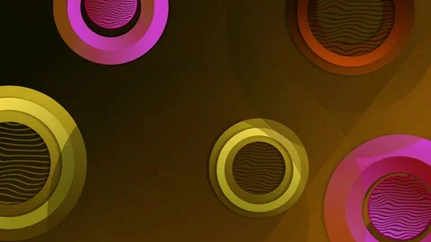 Abstract layered circles with wavy line centers background animation Vídeos de archivo 333924860