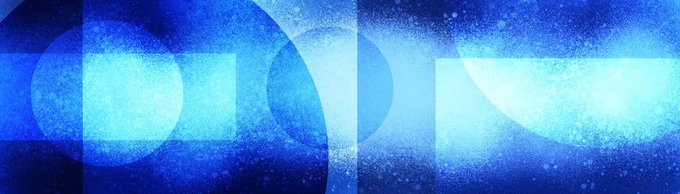 Abstract layered geometric background pattern in blue Stock Illustration