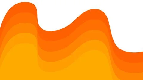 Abstract Layered Gradient Flow on White Background with Smooth Curves Illustration