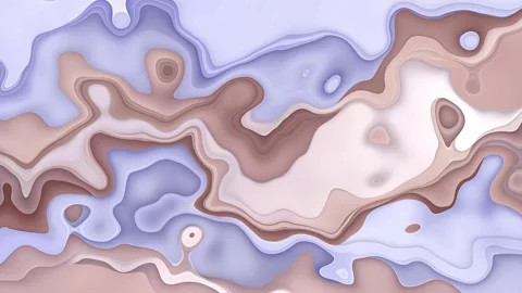 Abstract Layered Liquid Art in Beige Background Animation Stock-Footage 326944969