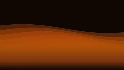 Abstract layered orange dunes against a minimalist solid black background 스톡 동영상 339619083