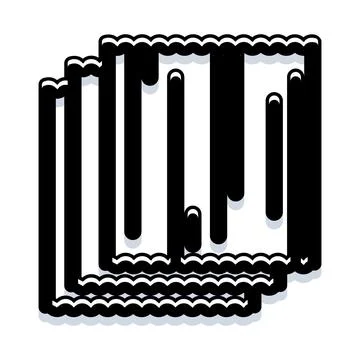 Abstract layered pixel art flowing design Stock Illustration