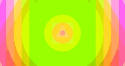 Abstract Layered Triangle Circle Square Pattern Seamless Loop Stock Footage 164186662