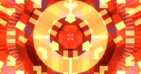 Abstract Layered Triangle Circle Square Pattern Seamless Loop Stock Footage 164197699