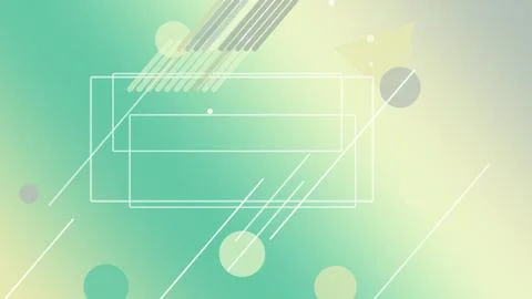 Abstract layered UI frames with soft glowing dots and streak lines drift ov.. Illustrazione stock