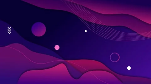 Abstract layered wave background with flowing lines circles and soft glowin.. Stock Footage 339289024