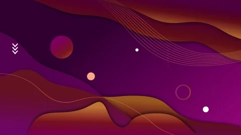 Abstract layered wave background with flowing lines circles and soft glowin.. Stock Footage 339289101