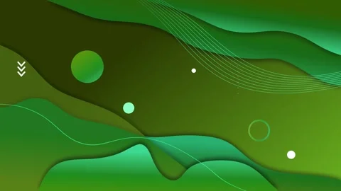Abstract layered wave background with flowing lines circles and soft glowin.. Stock Footage 339289226