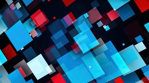Abstract layering of rectangles Stock Illustration