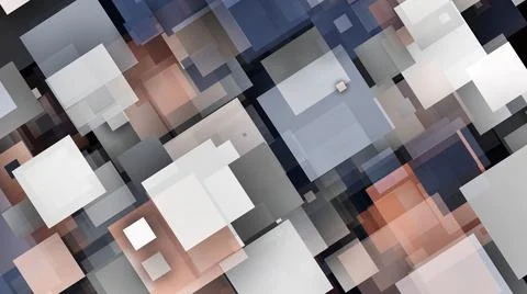 Abstract layering of rectangles Stockillustratie