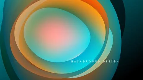 Abstract layers create dynamic flow. Warm colors blend with cool tones, forming Stock Illustration