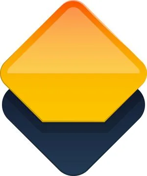 Abstract layers square logo illustration in trendy and minimal style 스톡 일러스트
