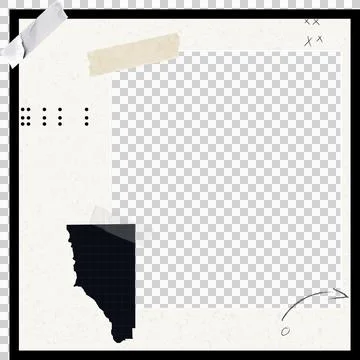 Abstract layout is featuring teal rectangle, torn tape, grid silhouette, 스톡 일러스트