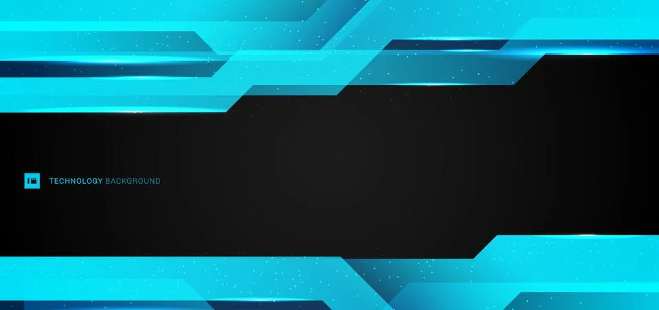 Abstract layout modern technology design banner web template metallic blue fr Stock Illustration