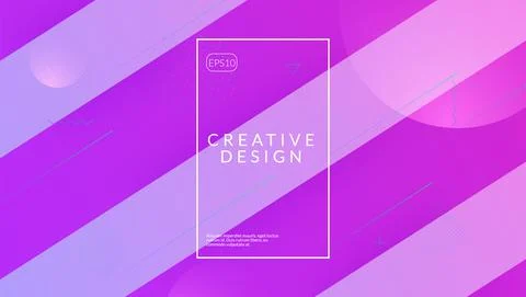 Abstract Layout. Tech Landing Page. Creative Composition. Color Stock Illustration