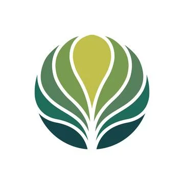 Abstract Leaf Logo Design Organic Eco Identity Stock Illustration