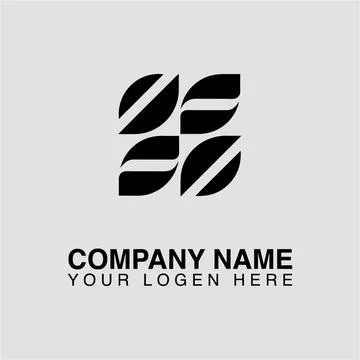 Abstract leaf logo design vector template for company identity and branding Stock Illustration