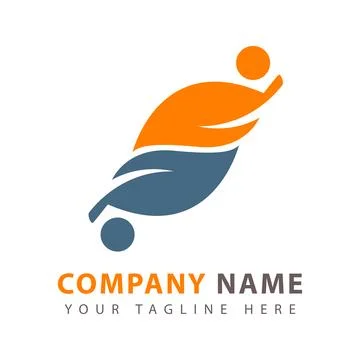 Abstract leaf logo Stock Illustration