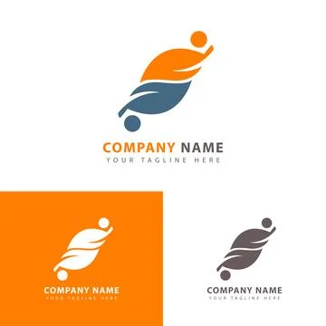 Abstract leaf logo Stock Illustration