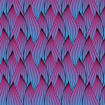 Abstract Leaf or Flower Pattern - Vector Illustration Stock Illustration