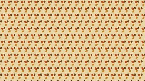 Abstract leaf pattern with warm autumnal tones on neutral background Stock Illustration