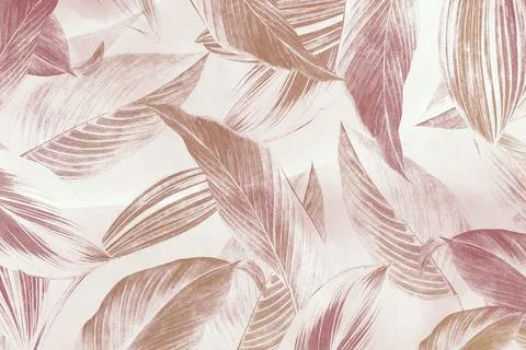 Abstract leaf patterned background Stock Illustration