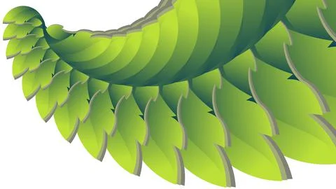 Abstract Leaf Scales Art Background Stock Illustration