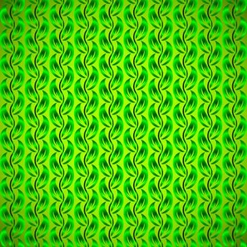 Abstract leaf seamless pattern with ethnic ornament Stock Illustration