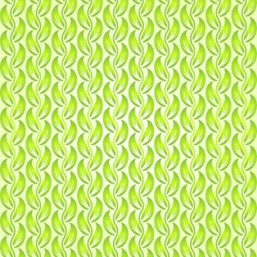 Abstract leaf seamless pattern with ethnic ornament Stock Illustration