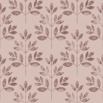 Abstract leaf seamless pattern Illustrazione stock